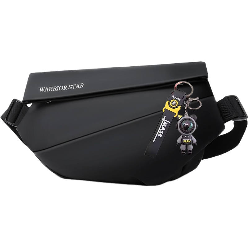 WARRIOR Warrior Polyester Shoulder Bag, Sling Bag Unisex Night Shadow Black
