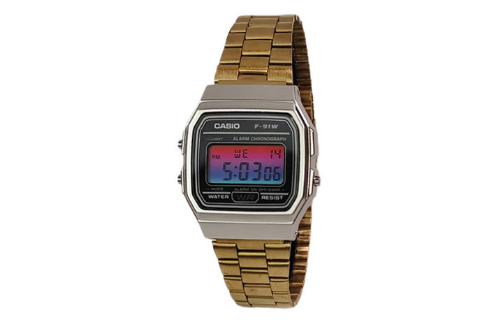 CASIO CASIO Custom Collection Quartz Movement Stainless Steel Strap Watch Men's Watches Black Dial