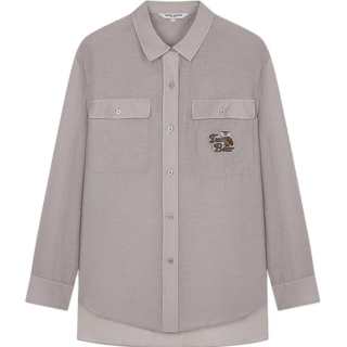 Teenie Weenie Shirts Women's Gray Lapel Moderate