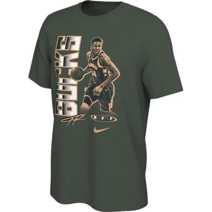 Nike Nike T Shirts Men's Olive Green Crew Neck