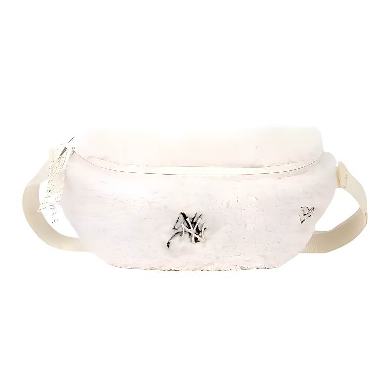 New Era MLB Collaboration Wool Crossbody Fanny Pack Medium Unisex Ecru