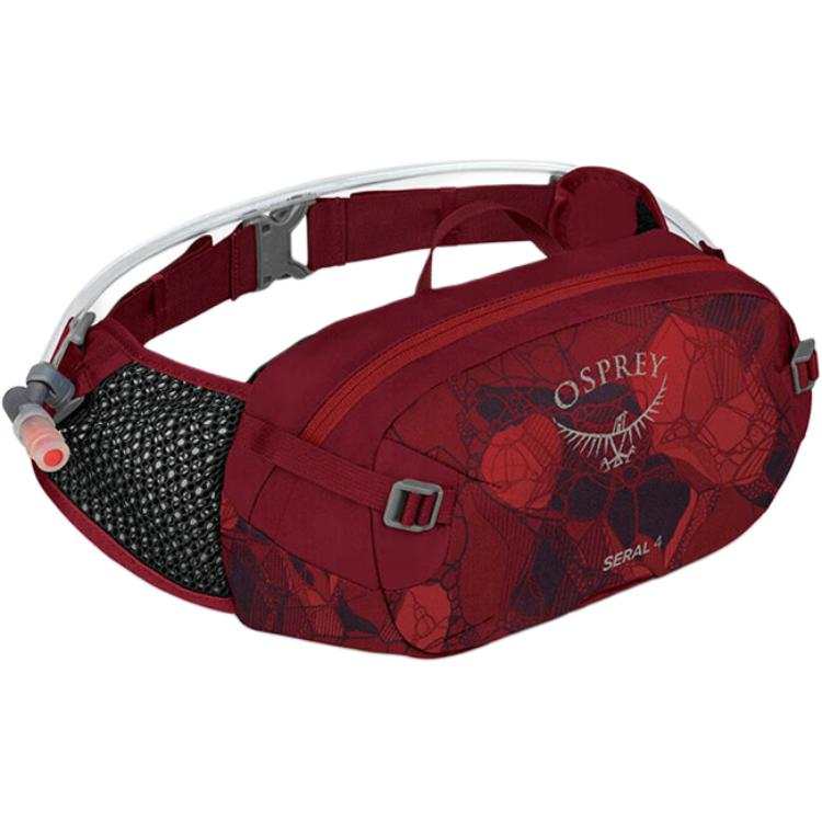 OSPREY Seral Recycled Material PET Fanny Pack Unisex Burgundy & Black