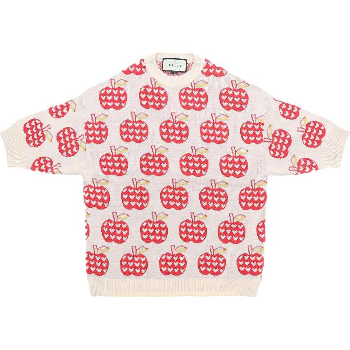 GUCCI GUCCI Sweaters Women's Ecru Crew Neck Moderate