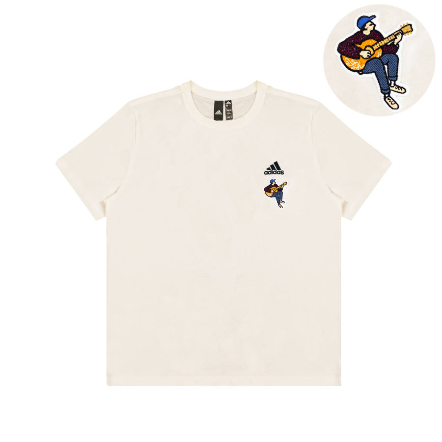 Adidas Adidas Casual Versatile Crew Neck Short Sleeved T Shirts Unisex White