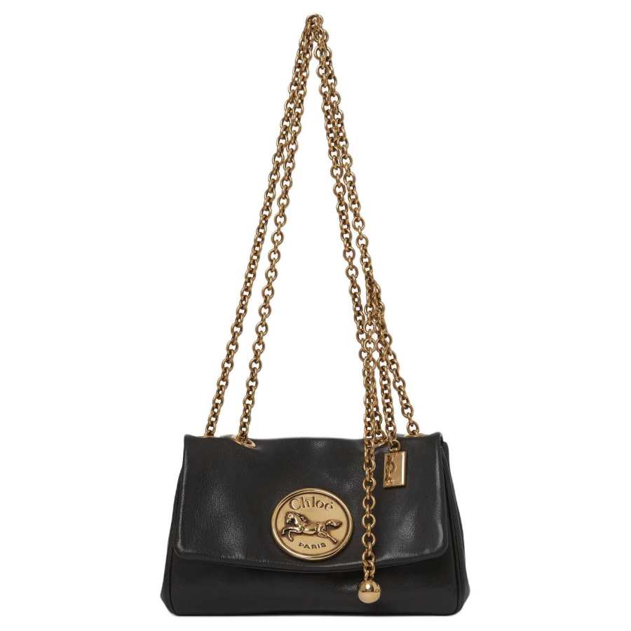Chloé Chloe Chloé Bags Buffalo Leather Shoulder Bag Women's Black