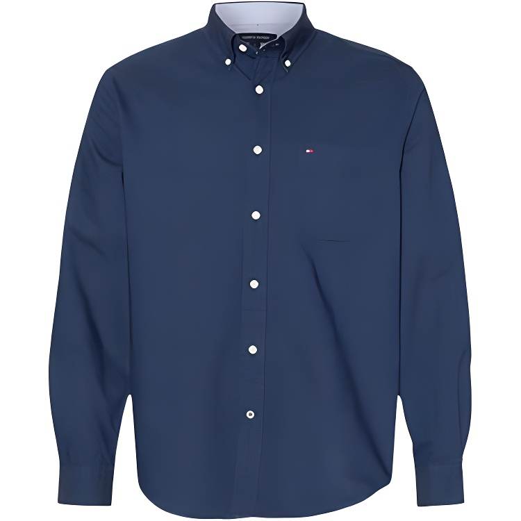 Tommy Hilfiger Shirts Men's Dark Blue Lapel Moderate Other