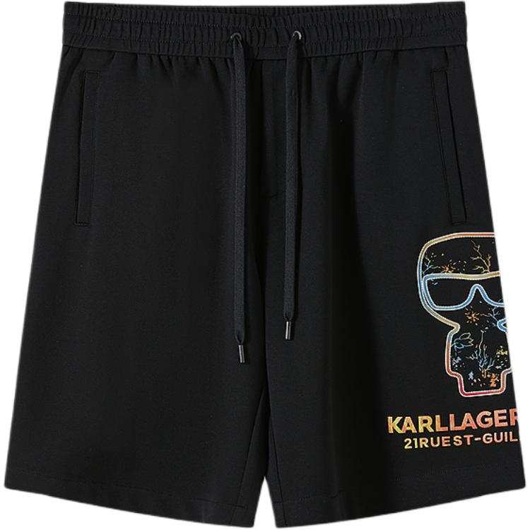 KARL LAGERFELD / Karl Lagerfeld Jeans Casual Shorts Straight Fit Style Men's Black