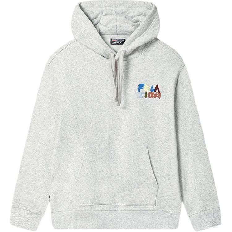 FILA Sweatshirts Unisex Elegant Heather Gray Hooded Moderate