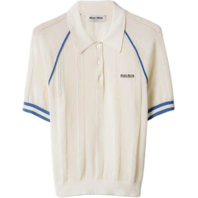 MIU MIU Polo Shirt Women's Natural