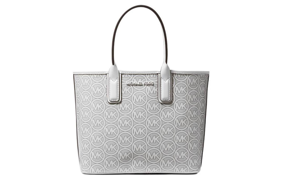 MICHAEL KORS Artificial Leather Tote Bag, Shopping Bag, Handbag Small Women's White