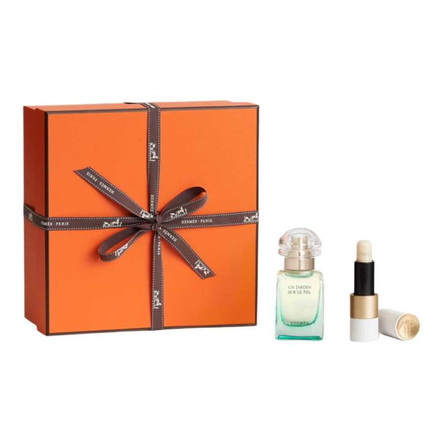 HERMES Nile Garden Long Lasting Fragrance Perfume Sets Eau De Toilette Cyan Mango Lotus Woody 30ml+3.5g
