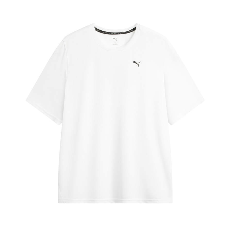 PUMA T Shirts Unisex White Crew Neck Moderate