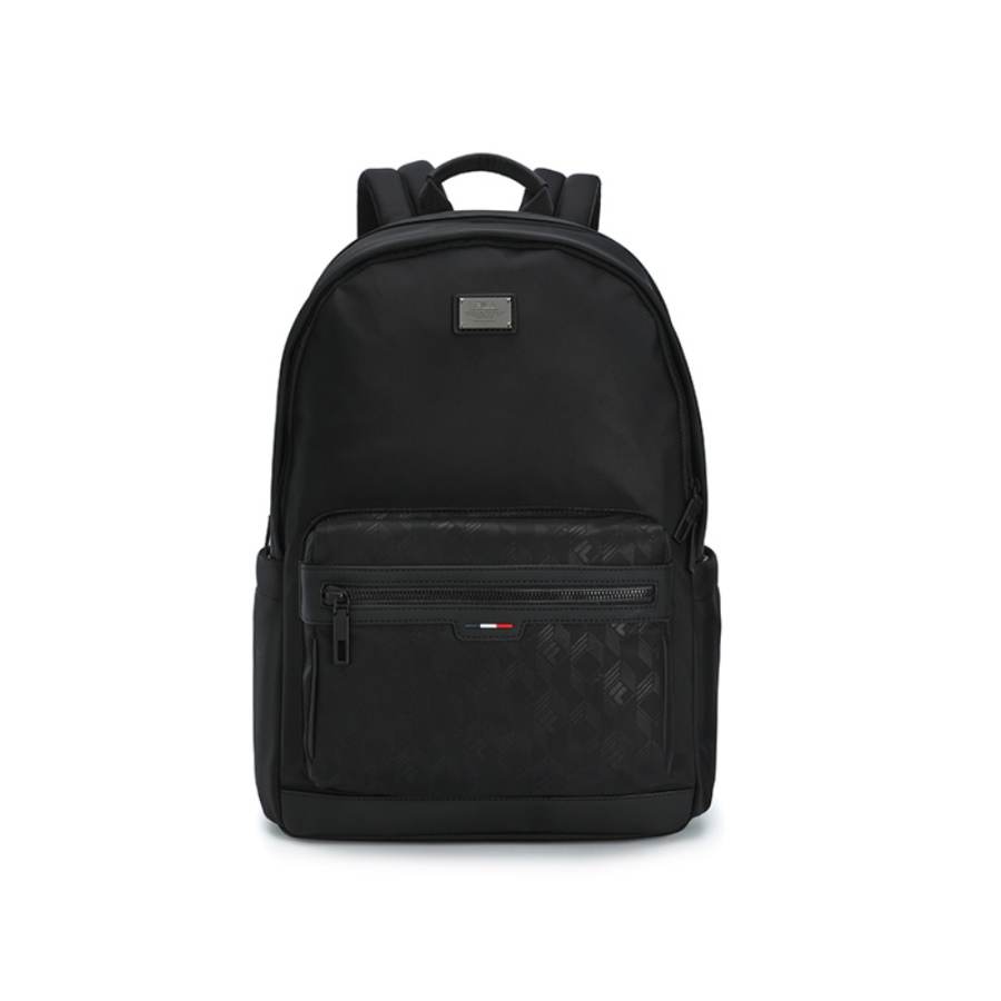 FILA WHITE Fabric Backpack Men's Jet Black