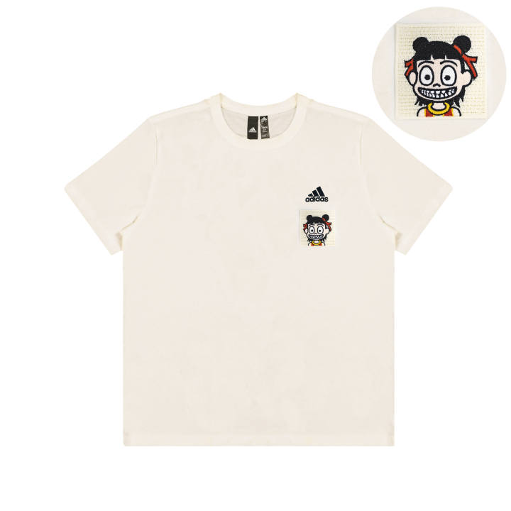 Adidas Adidas Casual Versatile Crew Neck Short Sleeved T Shirts Unisex White