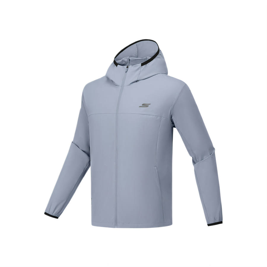 Skechers GODRI Jacket Men's Trade Wind Gray 02N6