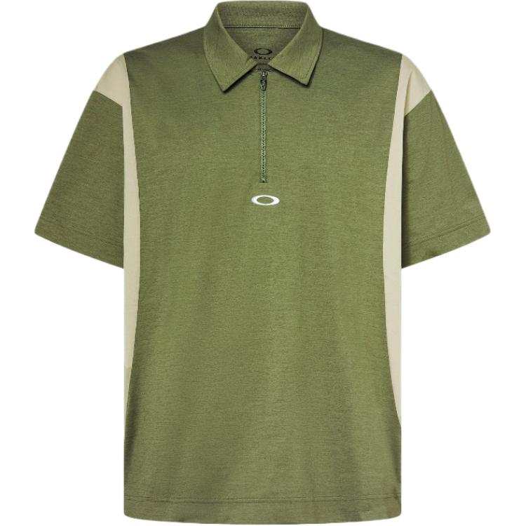 Oakley Shirts Men's Dark Green Lapel Moderate