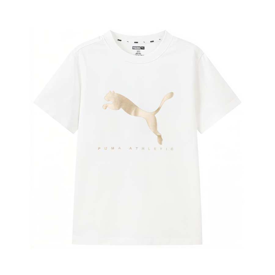 PUMA AthleticSportstyle T Shirt Raw White Unisex