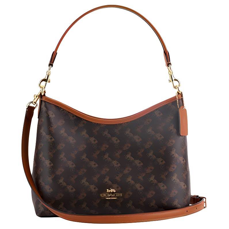 COACH COACH Laurel Artificial Leather Shoulder Bag Large Women's Brown
