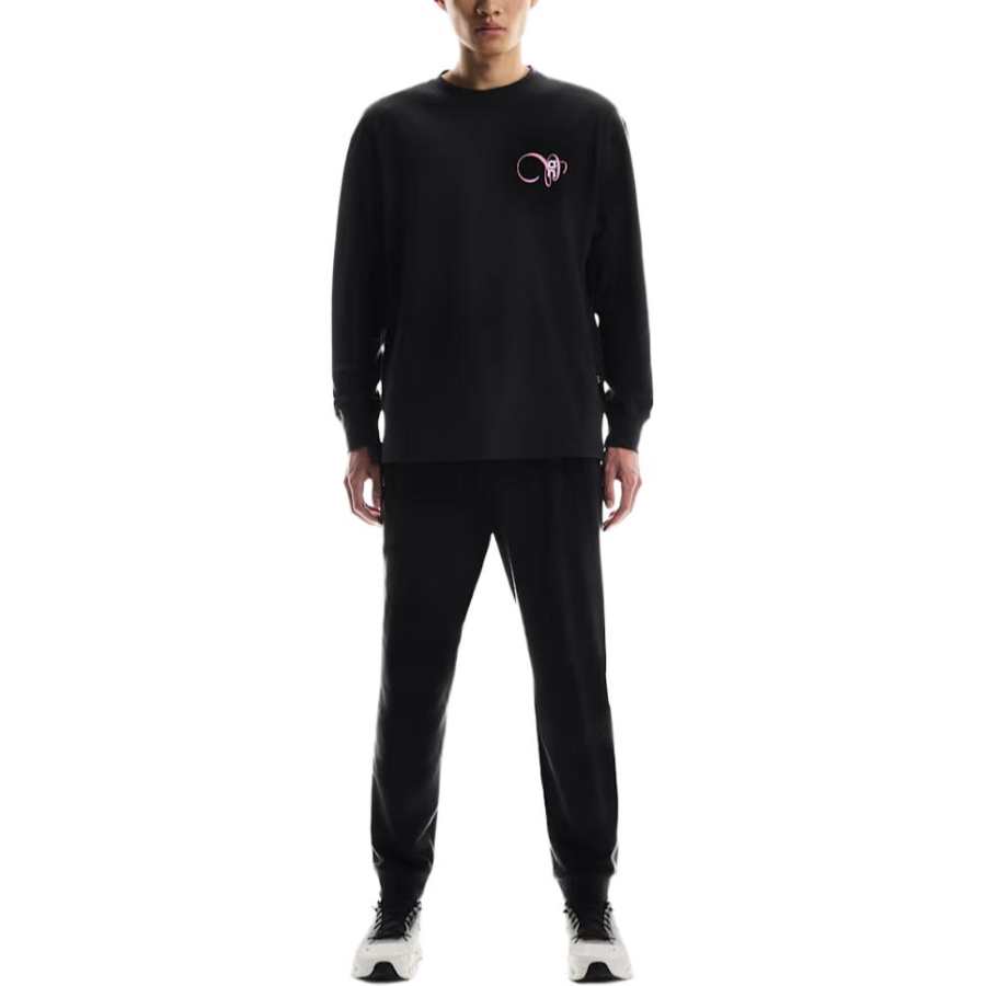 On Club Long T Graphic T Shirt Men's Black