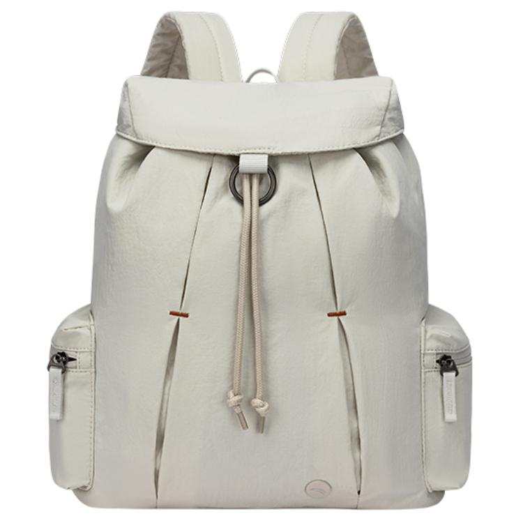 ANTA Anta Nylon Spell PU Backpack Unisex Light Smoke Gray