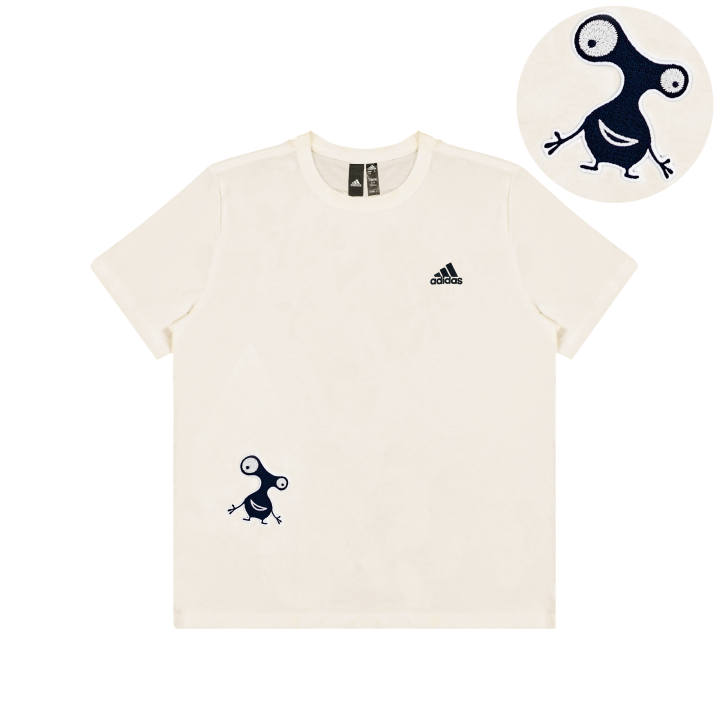 Adidas Adidas Casual Versatile Crew Neck Short Sleeved T Shirts Unisex White