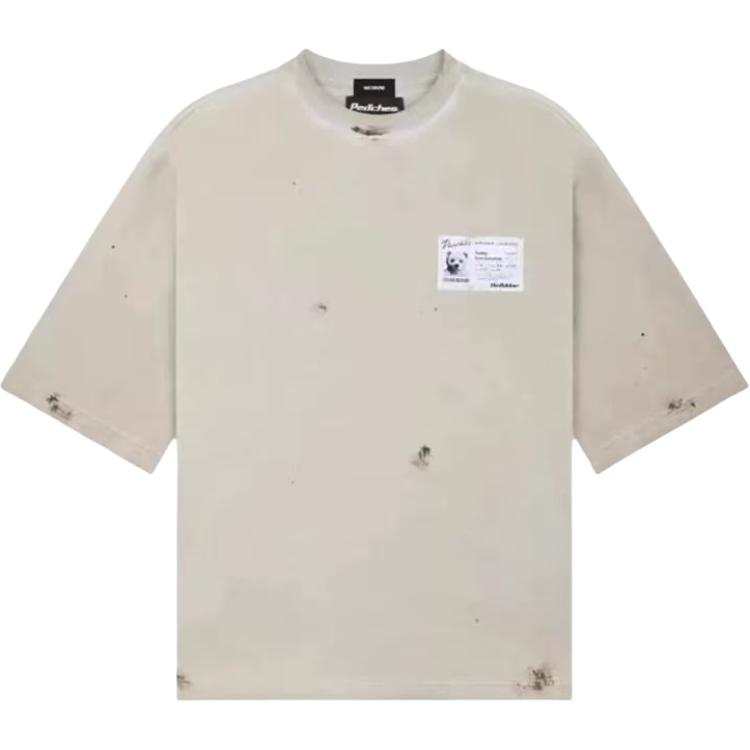 WE11DONE WE11DONE T Shirts Men's Gray Crew Neck Moderate