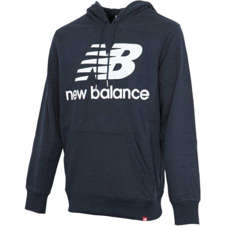 New Balance New Balance Sweatshirts Unisex Marine Blue Hooded Moderate Regular