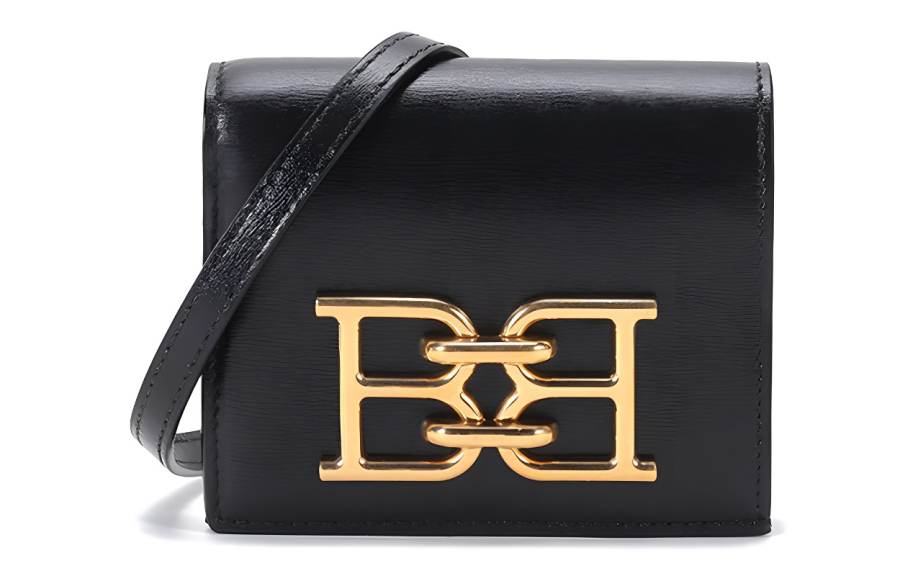 BALLY Leather Crossbody Bag, Shoulder Bag Women's Black
