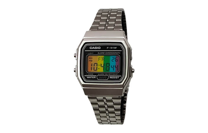 CASIO CASIO Custom Collection Quartz Movement Stainless Steel Strap Watch Men's Watches Black Dial