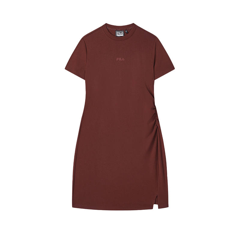 FILA ORIGINALE Short Sleeved Dress Women's Terracotta Red Brown