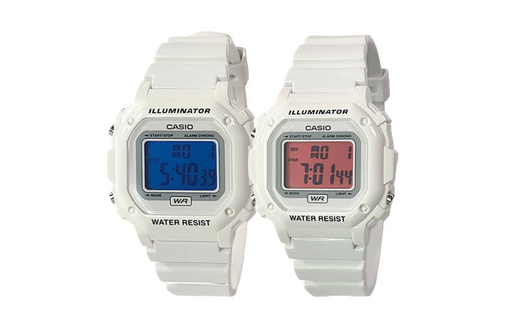 CASIO CASIO Custom Collection Electronic Movement Resin Strap Watch Men's Watches White Dial