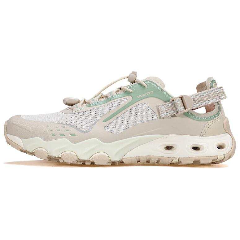 HUMTTO Slip Resistant Breathable Cushioning Breathable And Lightweight River Trekking Shoes Women's Beige Pea Green