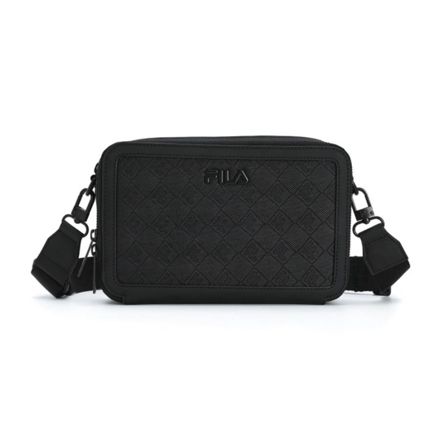 FILA MODERN HERITAGE Fabric Shoulder Bag, Crossbody Bag Regular Men's Jet Black