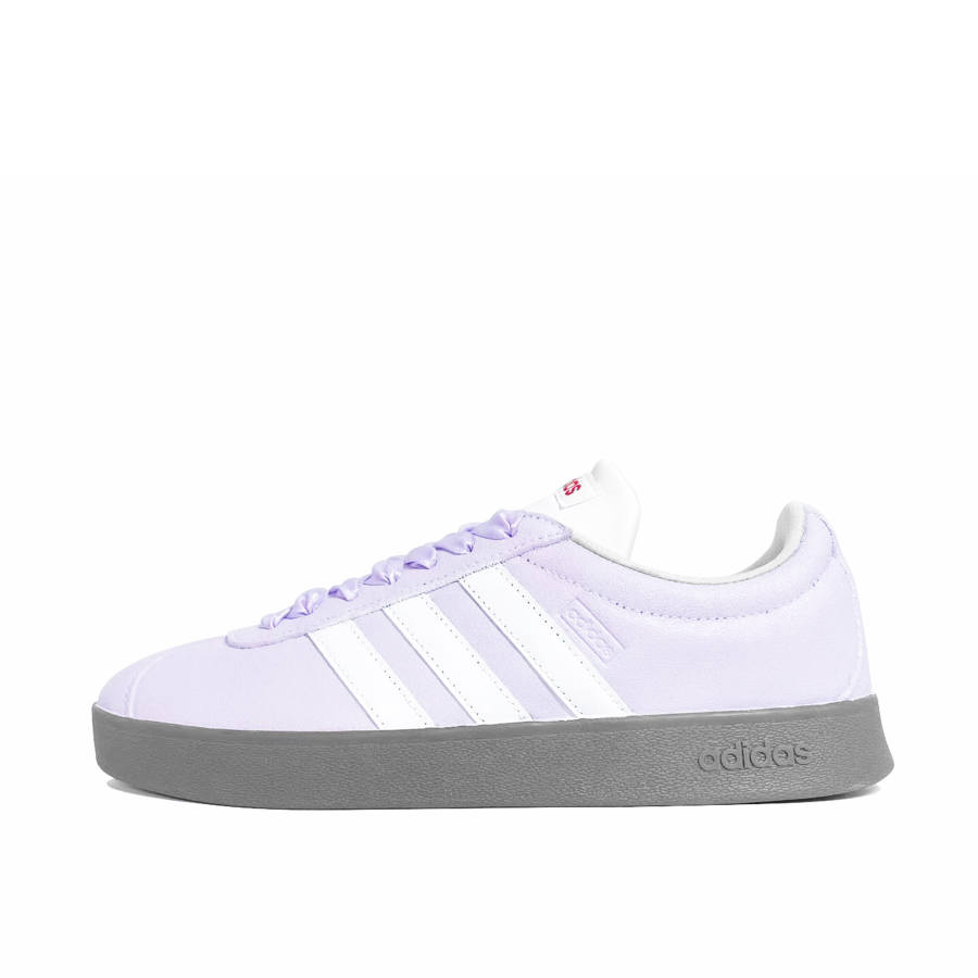 Adidas Adidas VL COURT 2.0 Purple Tears Coverage Quick Dry Lightweight Low top Skateboard Shoes Unisex Purple White