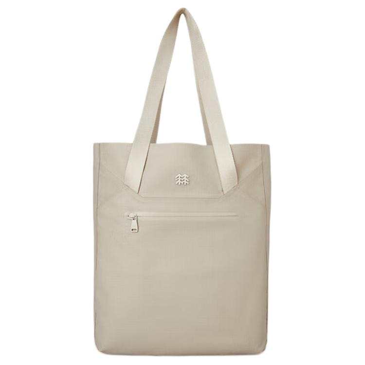 KOLON SPORT Fabric Tote Bag, Shoulder Bag Unisex Beige Yellow