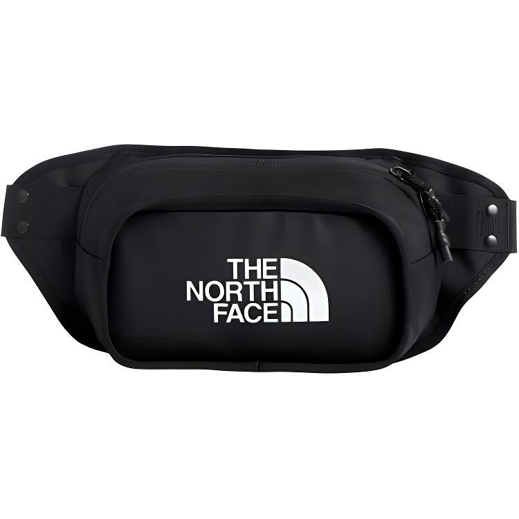THE NORTH FACE 3L Sling Bag, Fanny Pack Outdoor Bag PVC Black Unisex