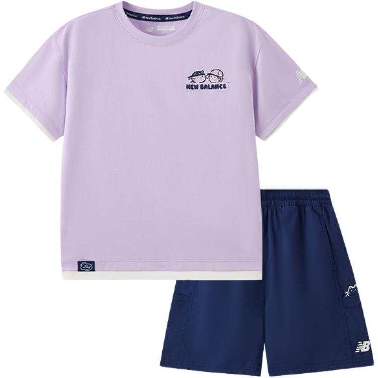 New Balance New Balance x BLANK CAT Casual Sportswear 2 Piece Set Children Aged 3 7 Years Old