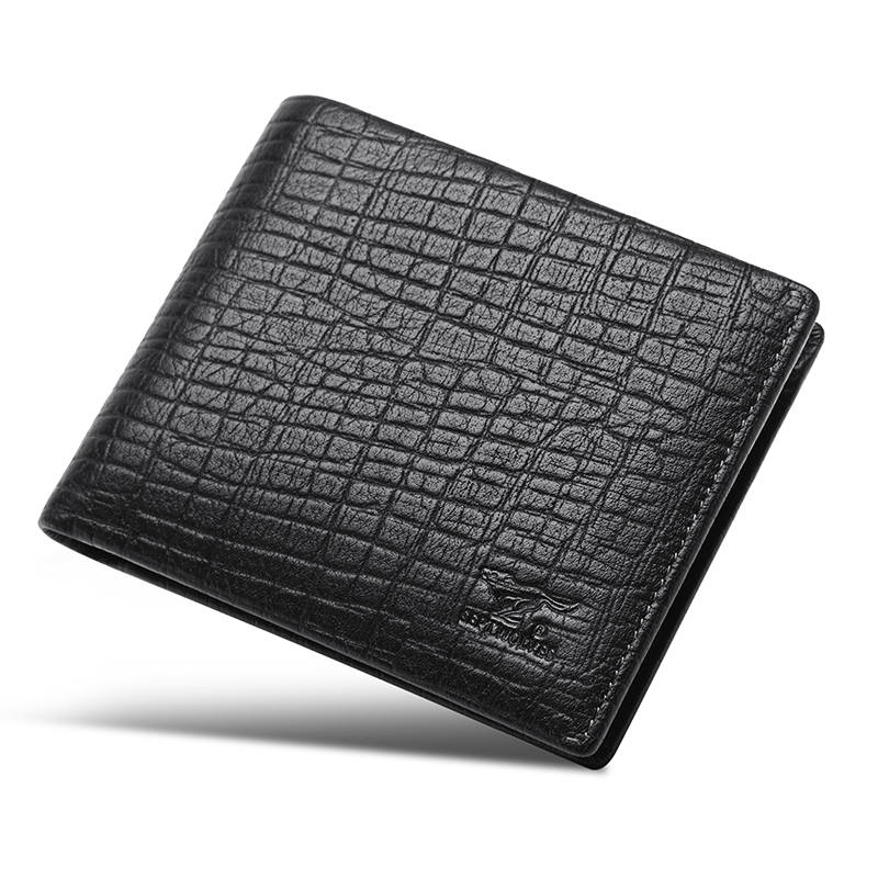SEPTWOLVES SEPTWOLVES Cow Leather Wallet Men's Black