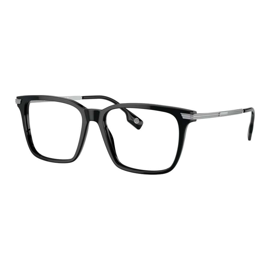 Burberry Burberry Plate Frame Square Eyeglass Frames Unisex Black