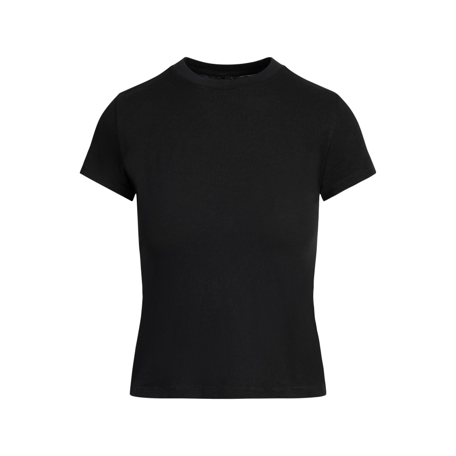 Skims T Shirts Women's Washed Onyx/Washed Agate Crew Neck Moderate