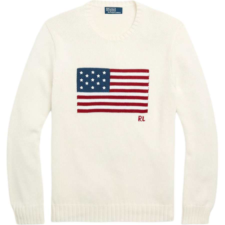 Polo Ralph Lauren flag-motif crew-neck sweater