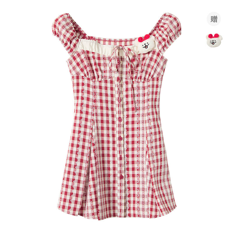 Fabric Pig Sleeveless Dress Women's