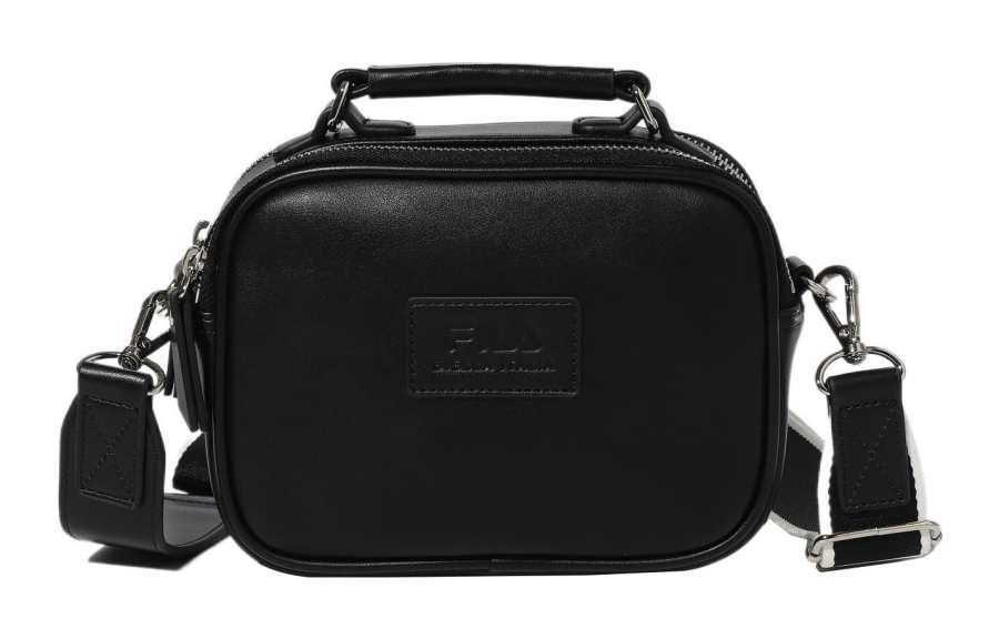 FILA Polyurethane Camera Bag, Shoulder Bag, Crossbody Bag Regular Women's Black