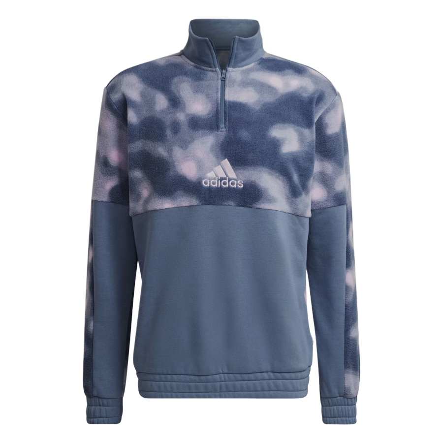 Adidas Adidas Free Shipping With AdiClub Polar Fleece Nature Allover Print 1/4 Zip Jacket