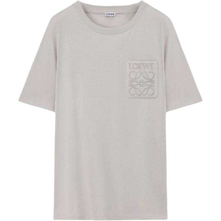 LOEWE Logo Embroidered Crewneck T Shirt