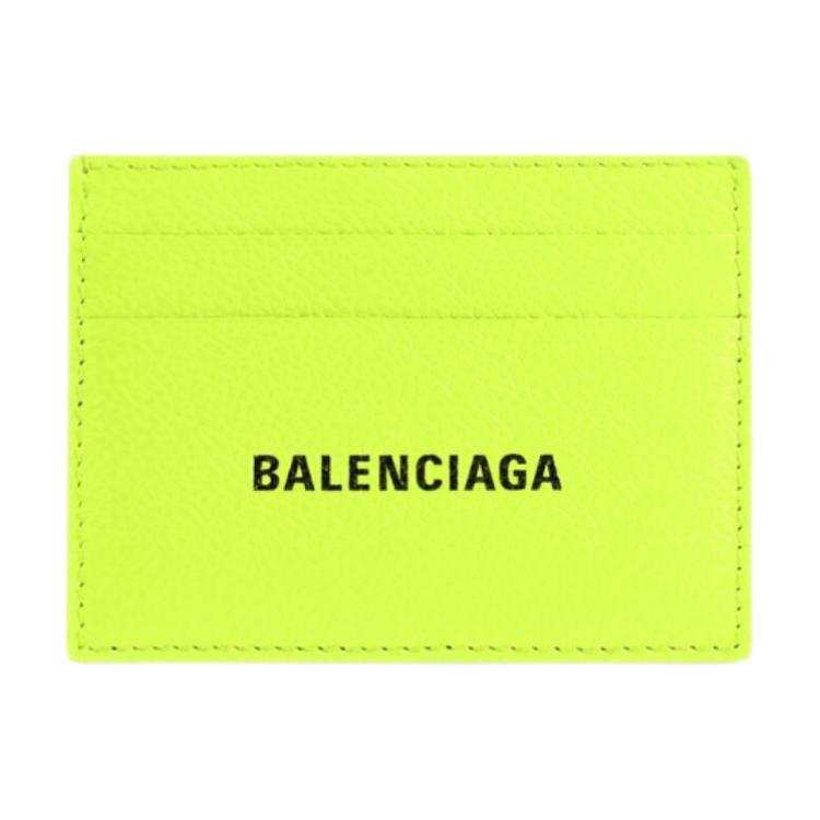 Balenciaga Cash Cow Leather Card Holder Card Holder Men's Yellow