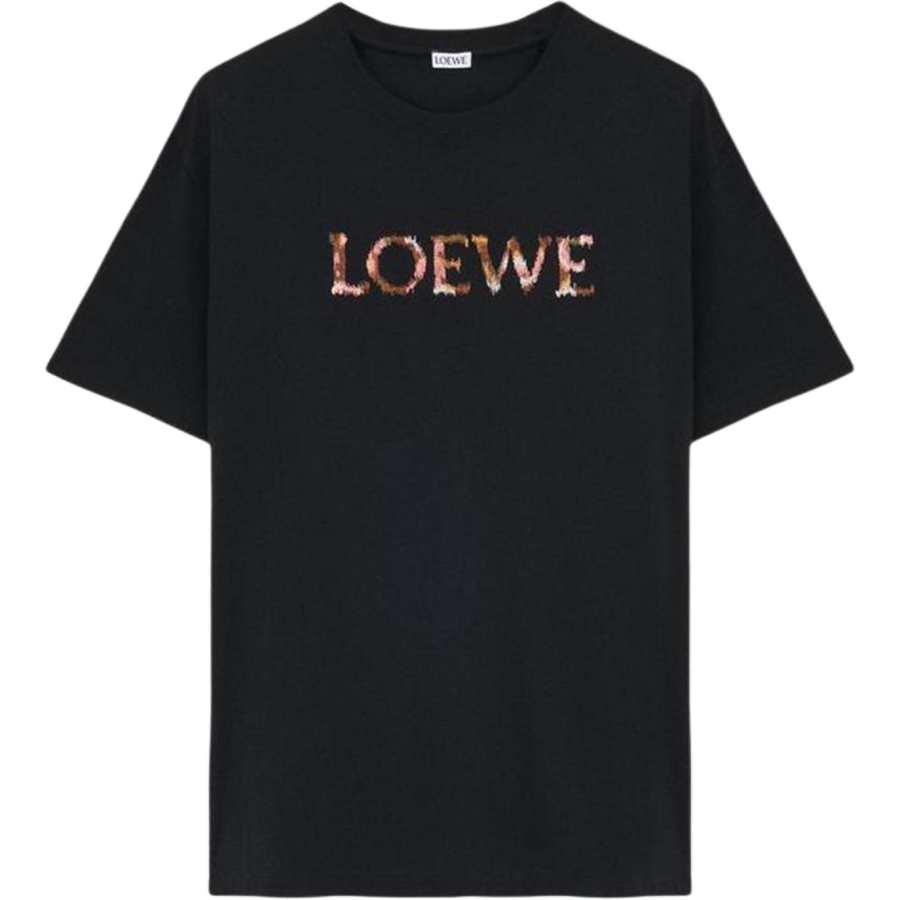 LOEWE Loewe logo-embroidered T-shirt