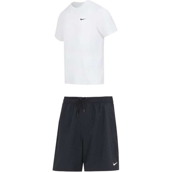 Nike Nike Casual Sportswear Men's Set White+Black Crew Neck Moderate