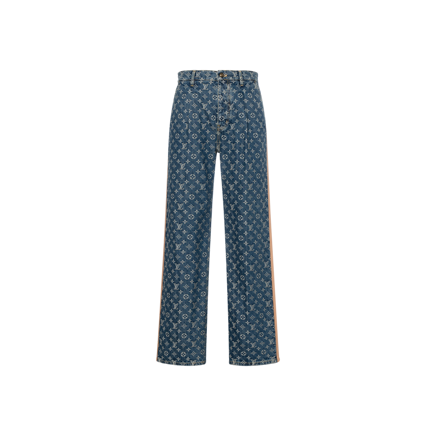 LOUIS VUITTON SS25 Jeans Casual Edition Men's Blue
