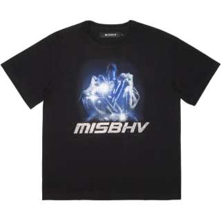 Misbhv T Shirts Men's Black Crew Neck